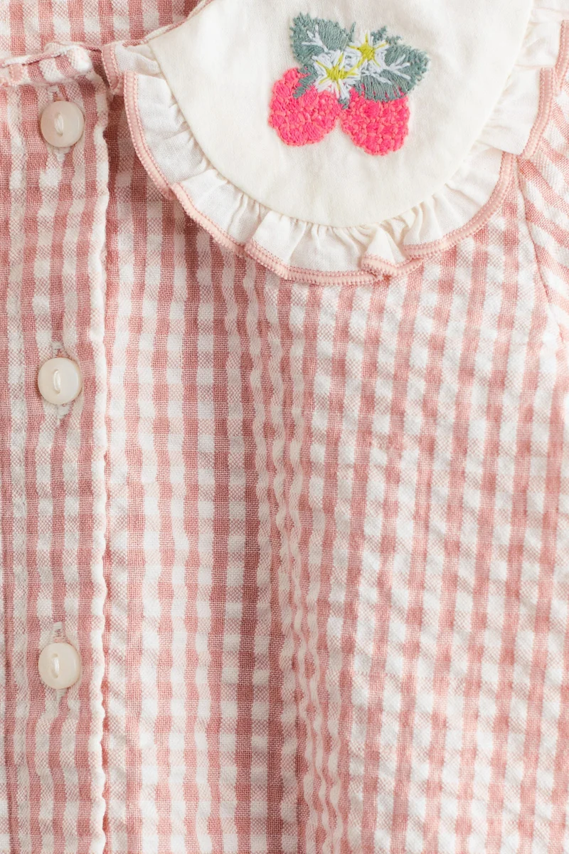 H&M 2-piece cotton seersucker set